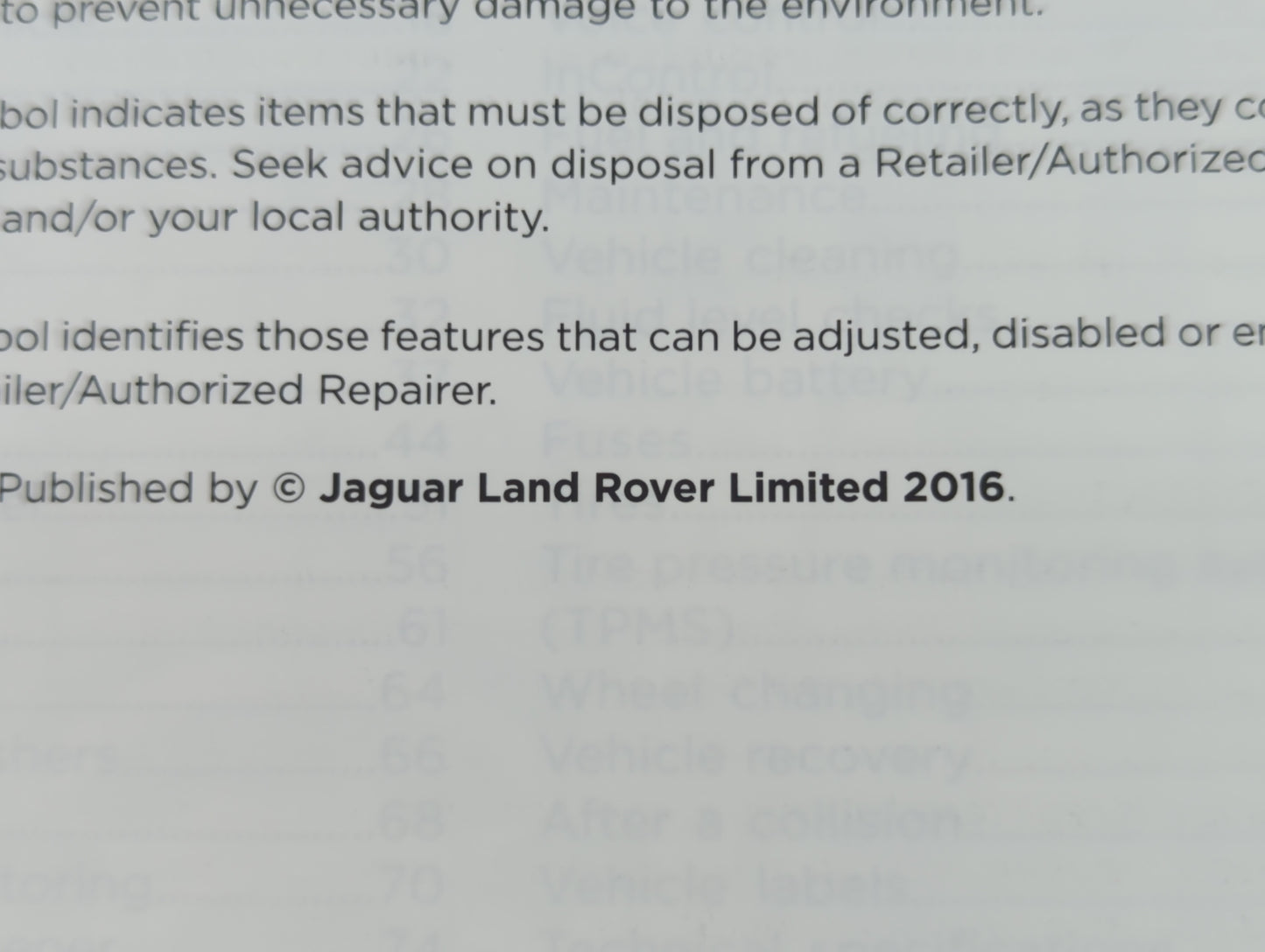 2016 Jaguar Xe Owners Manual Book Guide OEM Used Auto Parts