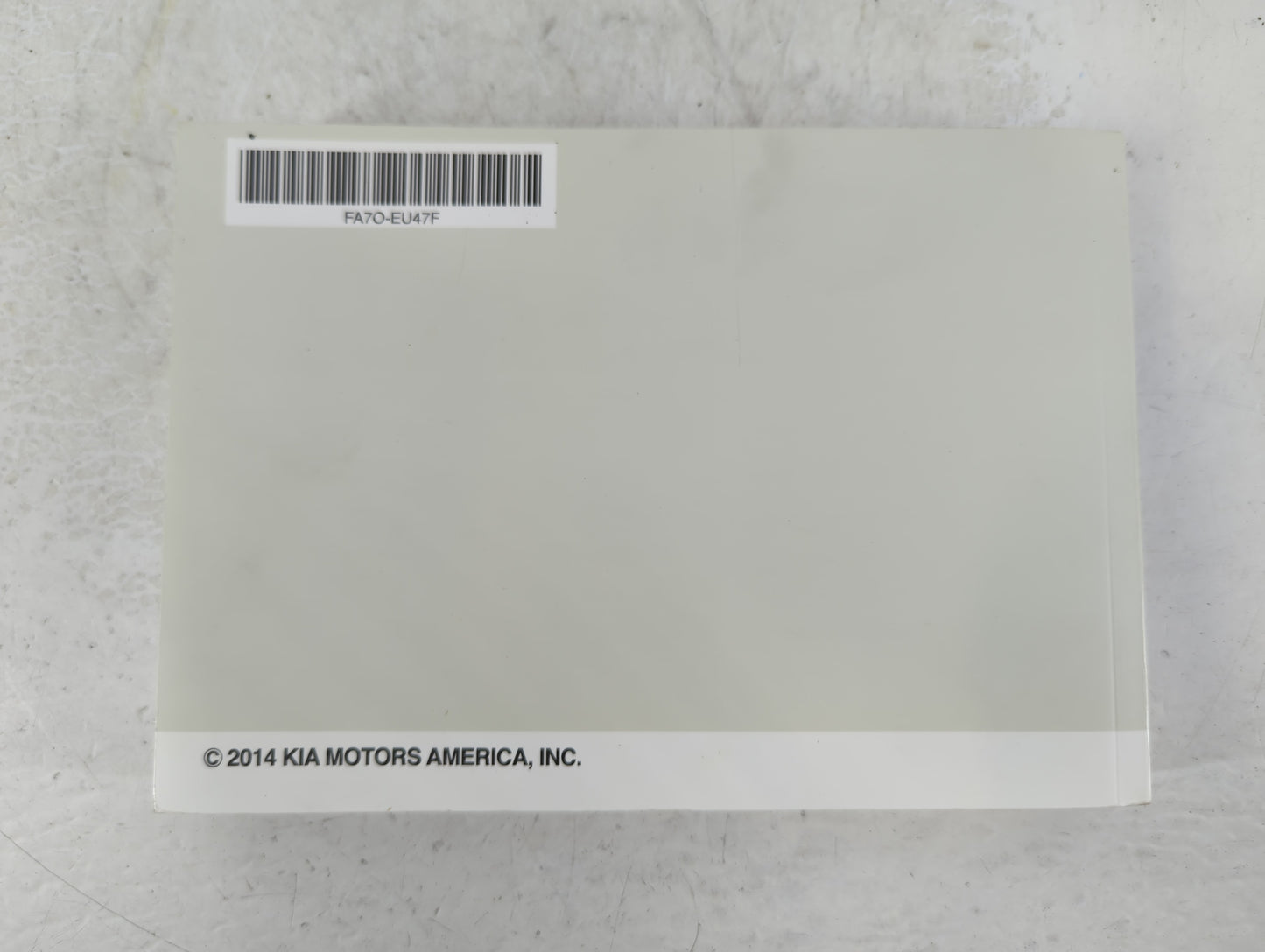 2015 Kia Forte Owners Manual Book Guide P/N:FA7O-EU47F OEM Used Auto Parts