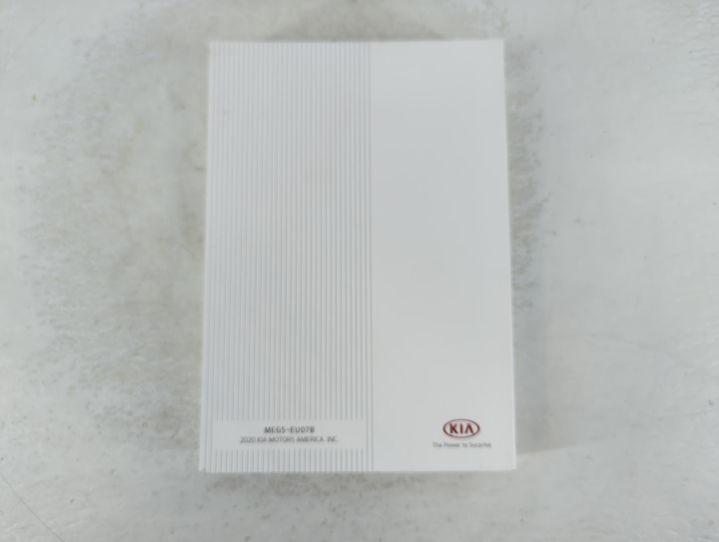 2021 Kia K5 Owners Manual Book Guide P/N:MEG5-EU07B OEM Used Auto Parts