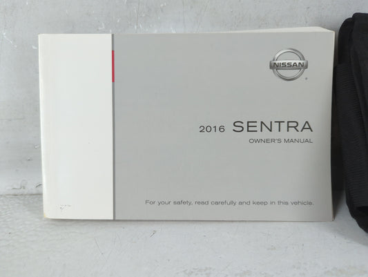 2016 Nissan Sentra Owners Manual Book Guide P/N:OM16EM 0B17U0 OEM Used Auto Parts
