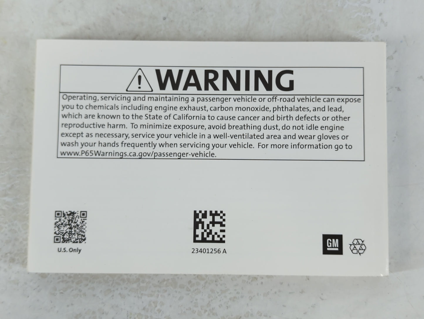 2018 Chevrolet Impala Owners Manual Book Guide P/N:23401256 OEM Used Auto Parts