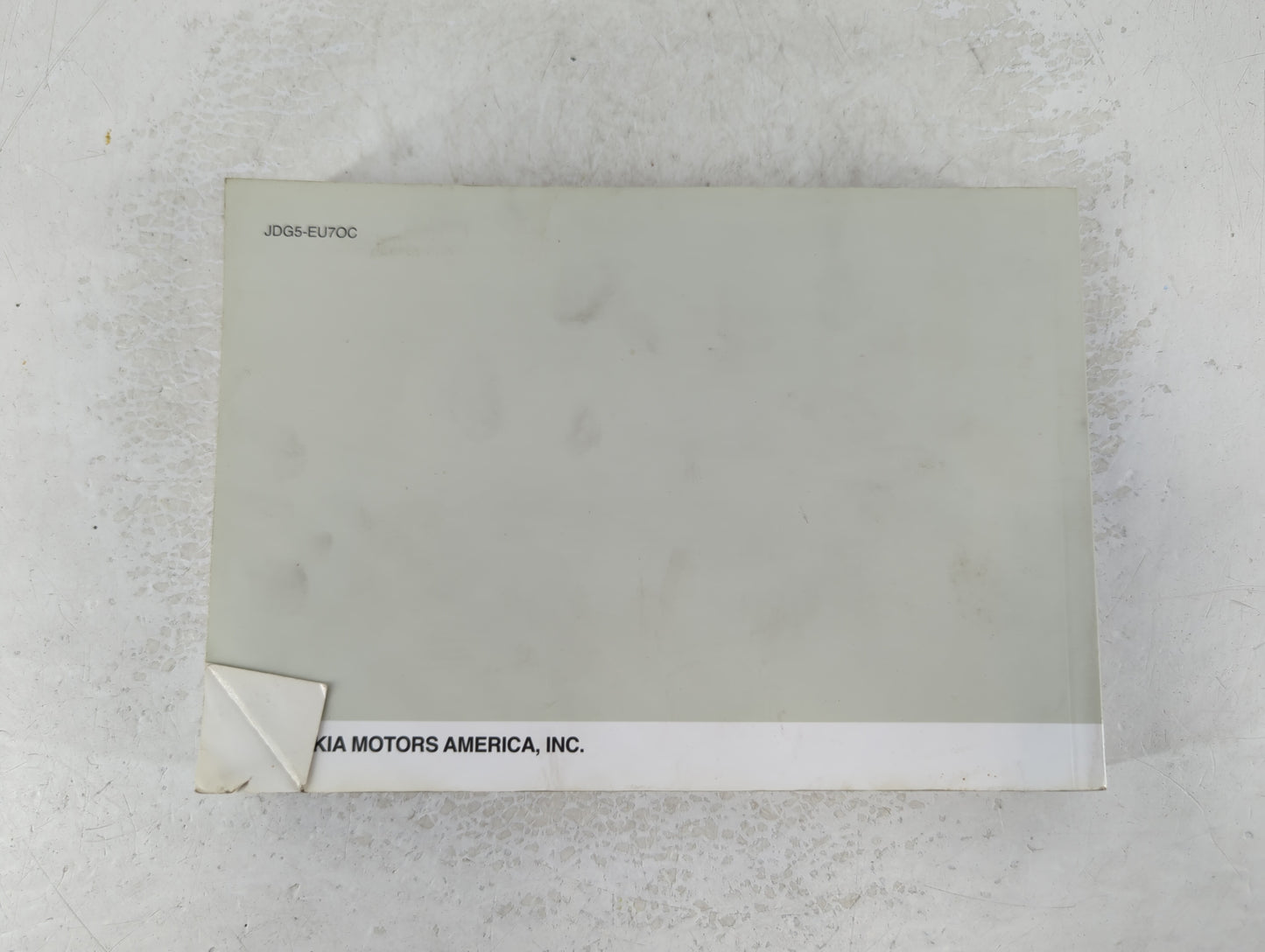 2018 Kia Optima Owners Manual Book Guide P/N:JDG5-EU7OC OEM Used Auto Parts