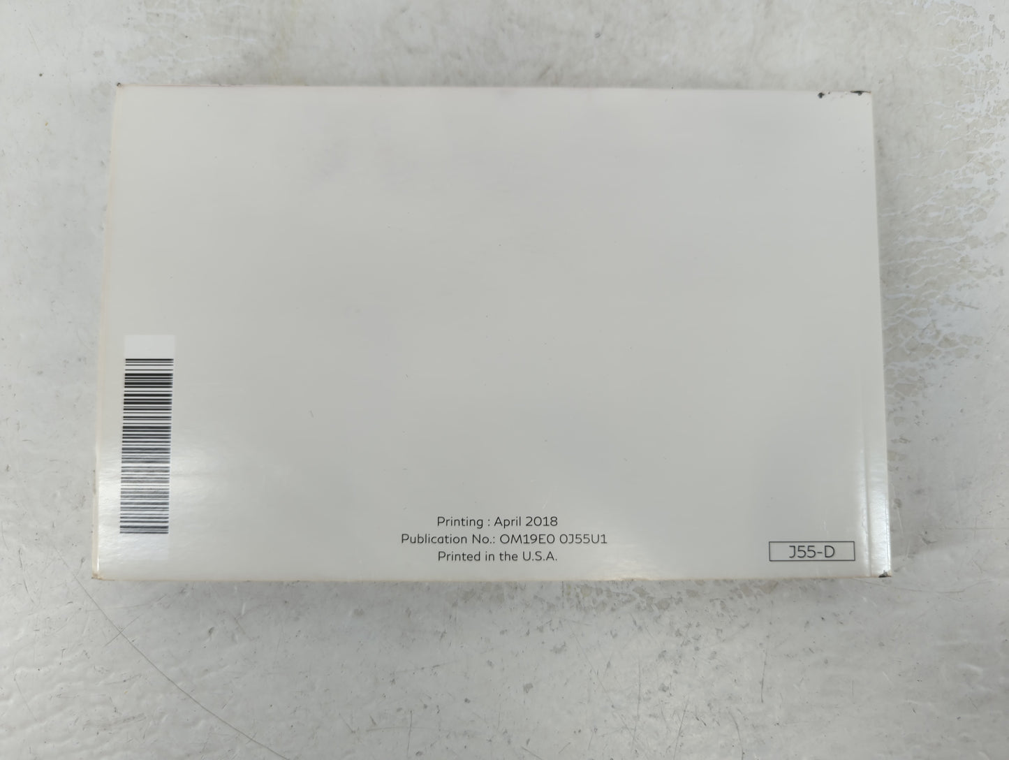 2019 Infiniti Qx50 Owners Manual Book Guide P/N:OM19E0 0J55U1 OEM Used Auto Parts