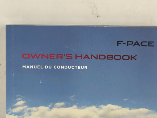 2016 Jaguar F-Pace Owners Manual Book Guide OEM Used Auto Parts