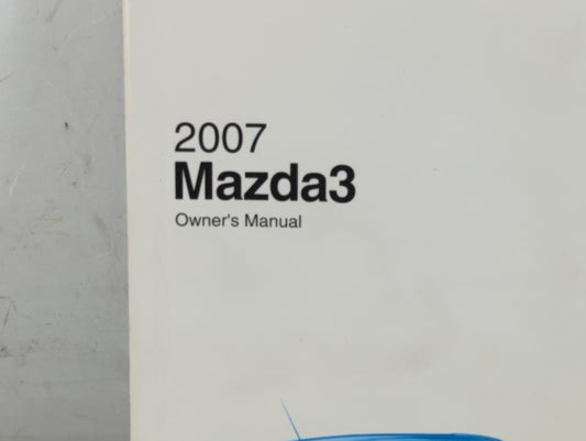 2007 Mazda 3 Owners Manual Book Guide P/N:9999-95-038C-07 8V66-EA-06F OEM Used Auto Parts