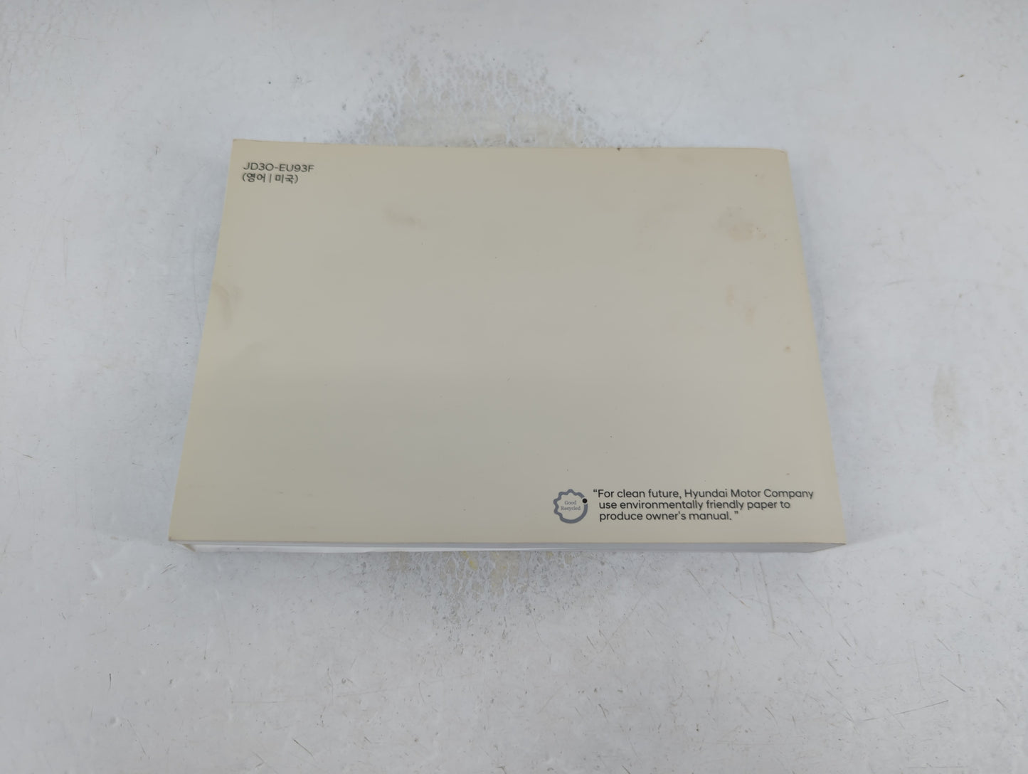 2019 Hyundai Tucson Owners Manual Book Guide P/N:JD3O-EU93F OEM Used Auto Parts