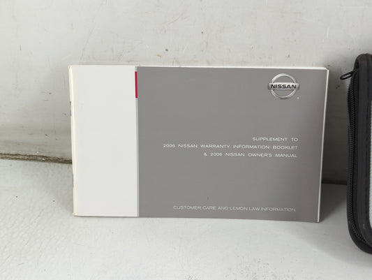 2006 Nissan Murano Owners Manual Book Guide P/N:CA016 OEM Used Auto Parts