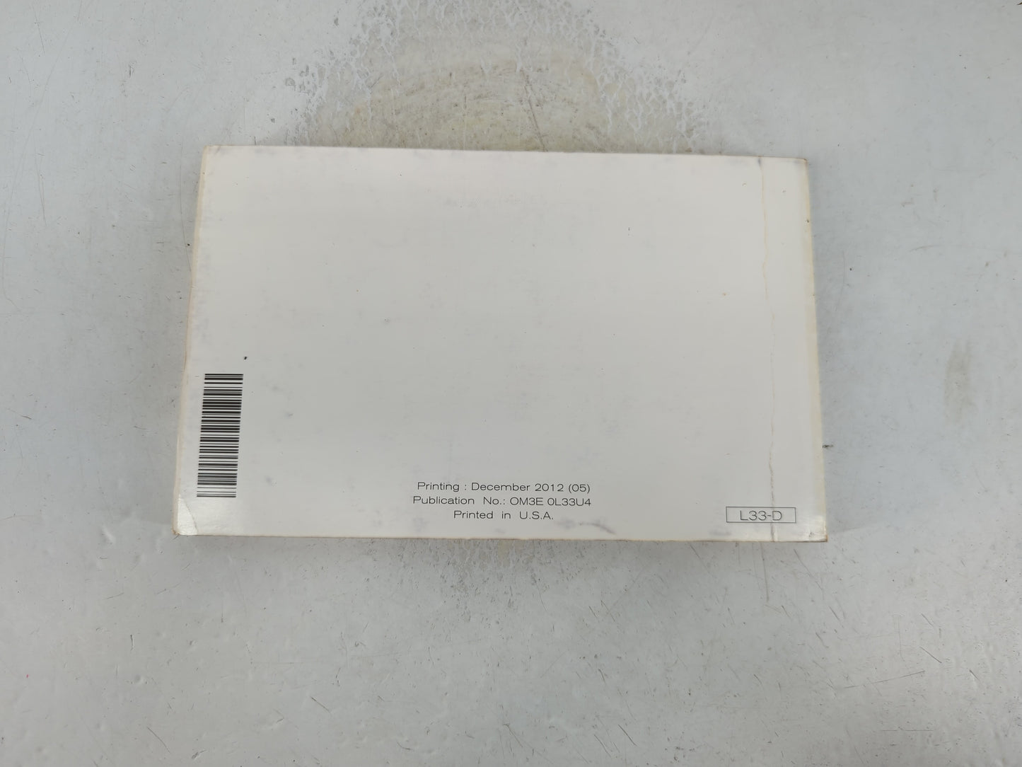 2013 Nissan Altima Owners Manual Book Guide P/N:OM3E 0L33U4 OEM Used Auto Parts