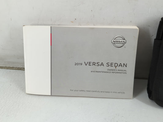 2019 Nissan Versa Owners Manual Book Guide P/N:OM19EM 0N17U1 OEM Used Auto Parts