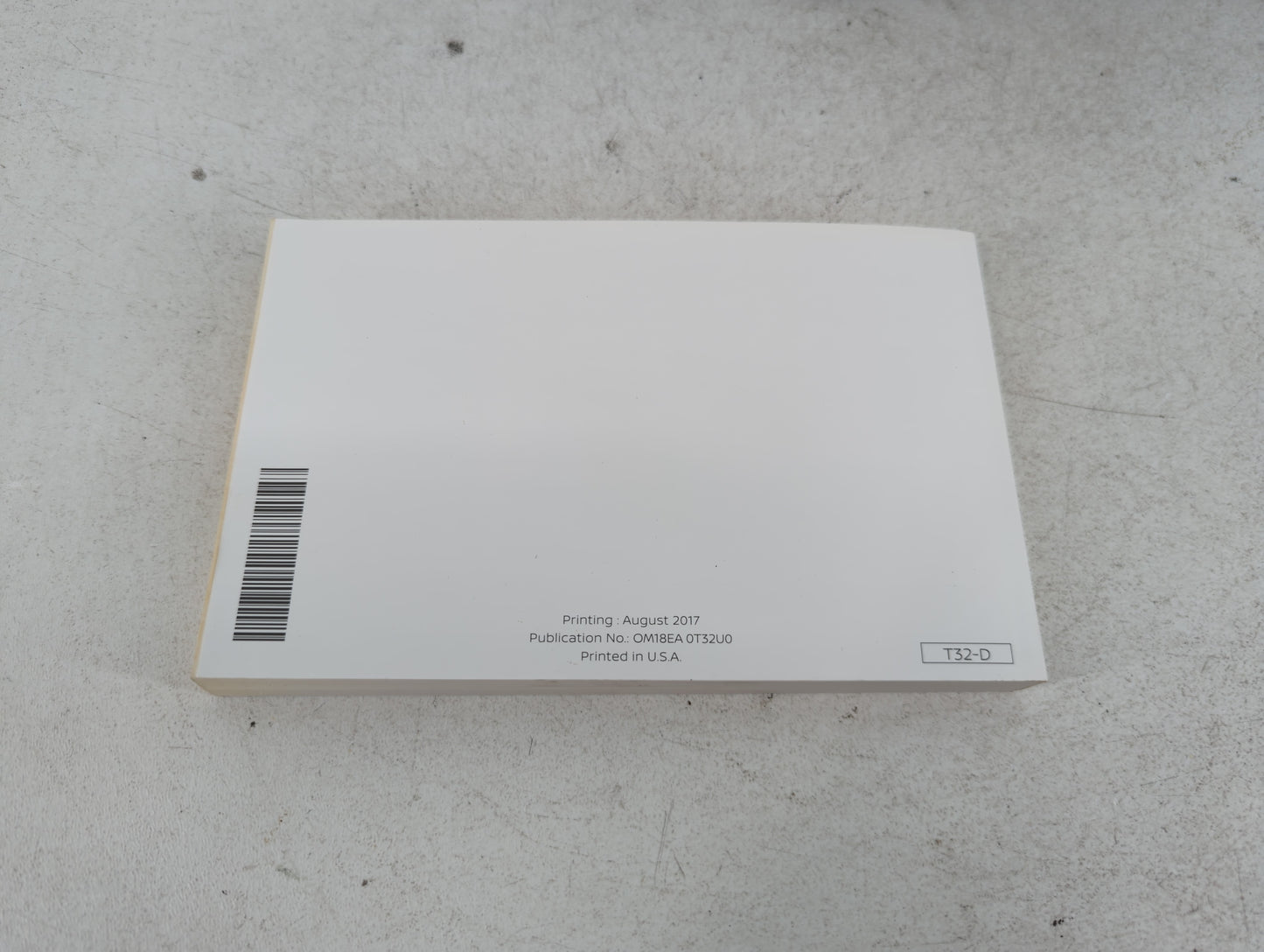 2018 Nissan Rogue Owners Manual Book Guide P/N:OM18EA 0T32U0 OEM Used Auto Parts