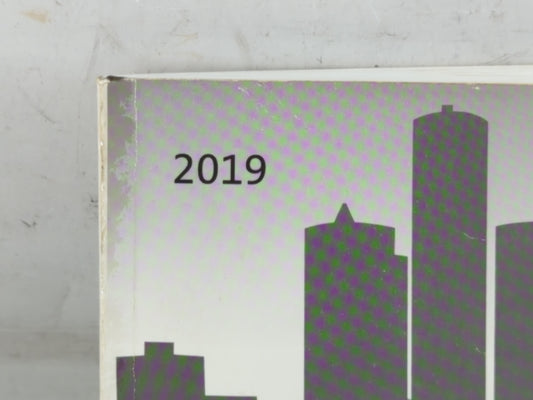 2019 Chevrolet Malibu Owners Manual Book Guide P/N:84074155 OEM Used Auto Parts
