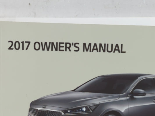 2017 Kia Cadenza Owners Manual Book Guide P/N:HF6O-EU72G OEM Used Auto Parts