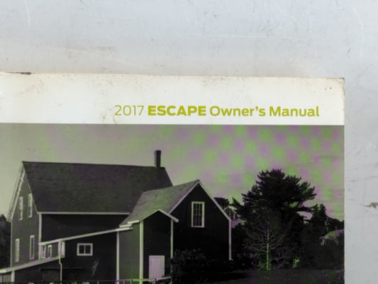 2017 Ford Escape Owners Manual Book Guide P/N:HJ5J 19A321 AB OEM Used Auto Parts