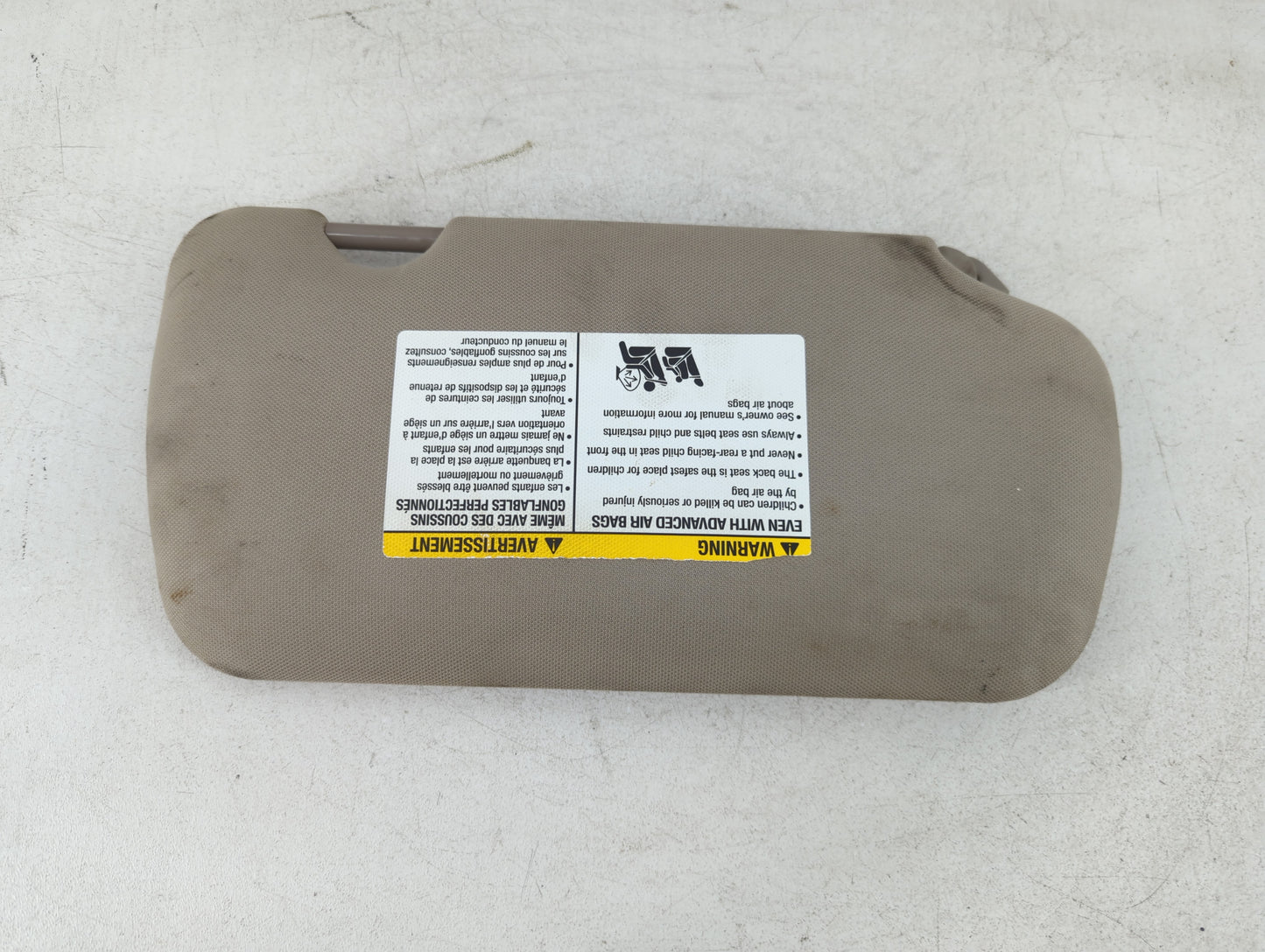 2005-2006 Nissan Altima Sun Visor Shade Replacement Driver Left Mirror Fits Fits 2005 2006 OEM Used Auto Parts - Oemusedautoparts1.com