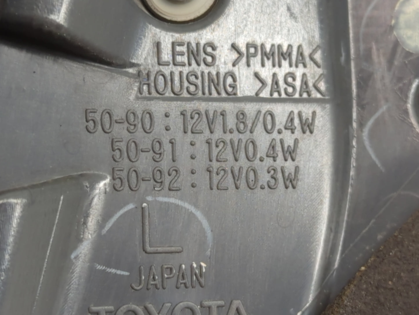 2007-2009 Lexus Ls460 Tail Light Assembly Driver Left OEM Fits Fits 2007 2008 2009 OEM Used Auto Parts