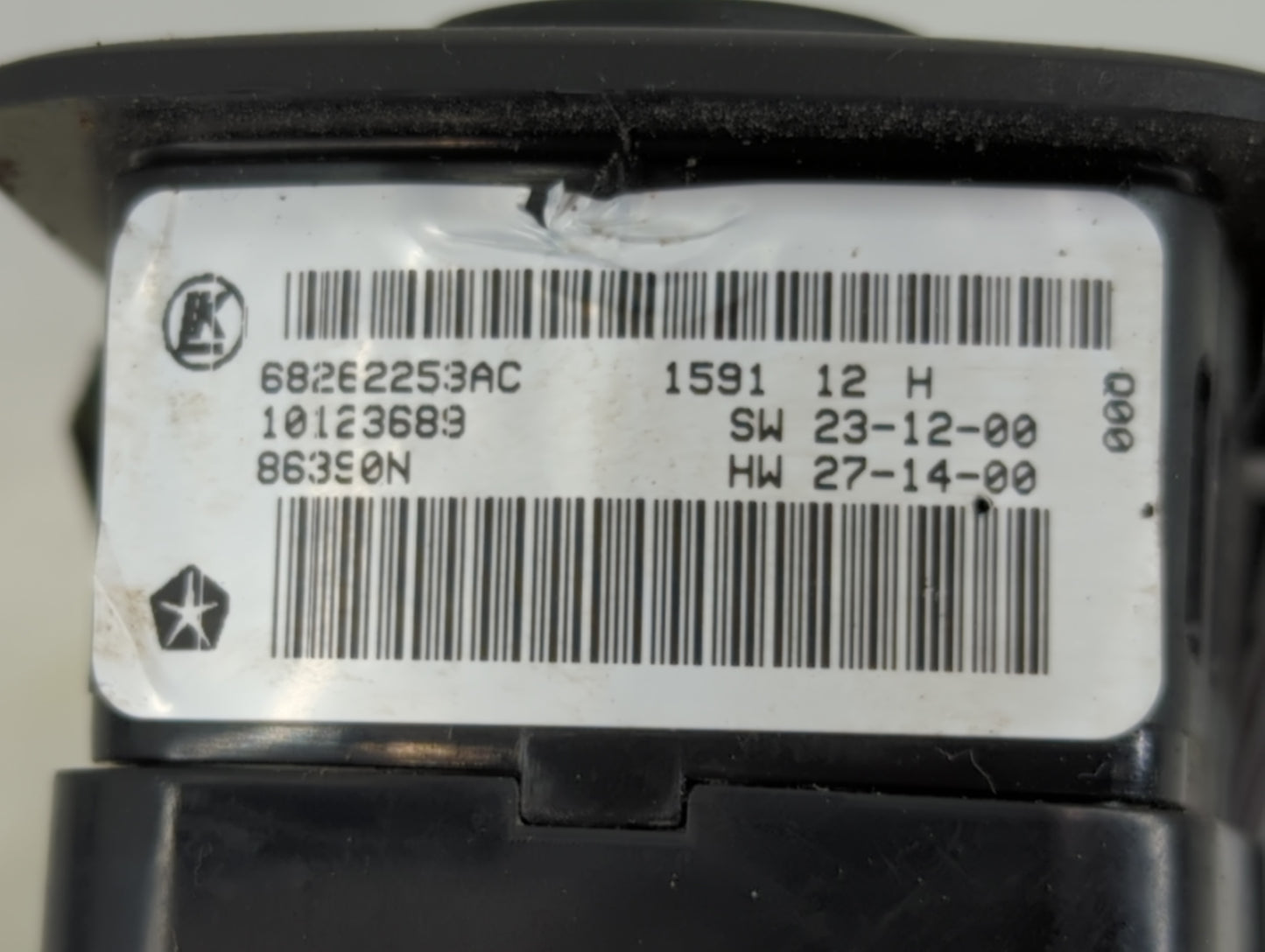 2021 Dodge Ram 1500 Master Power Window Switch Replacement Driver Side Left P/N:68262253AC Fits OEM Used Auto Parts