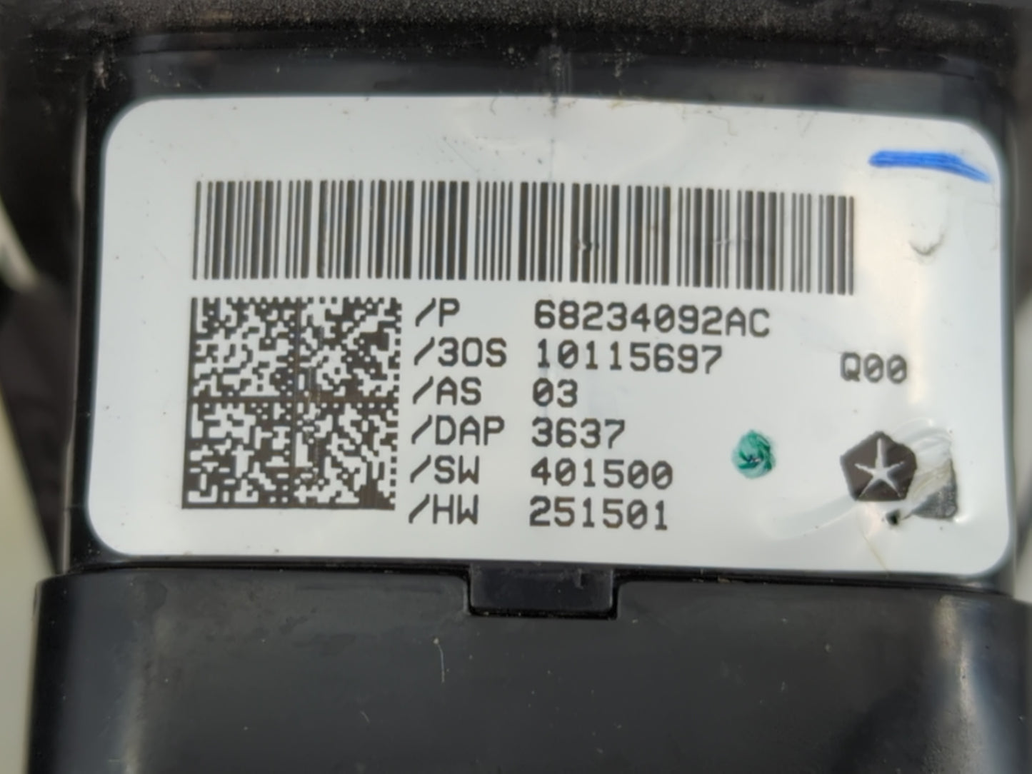 2017-2022 Chrysler Pacifica Master Power Window Switch Replacement Driver Side Left P/N:68234092AC Fits OEM Used Auto Parts