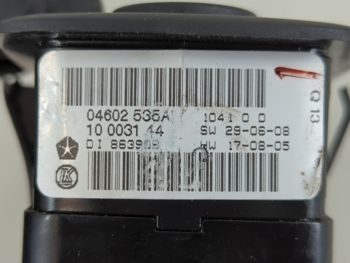 2008-2011 Chrysler Town & Country Master Power Window Switch Replacement Driver Side Left P/N:04602535AB Fits OEM Used Auto Parts - Oemusedautoparts1.com