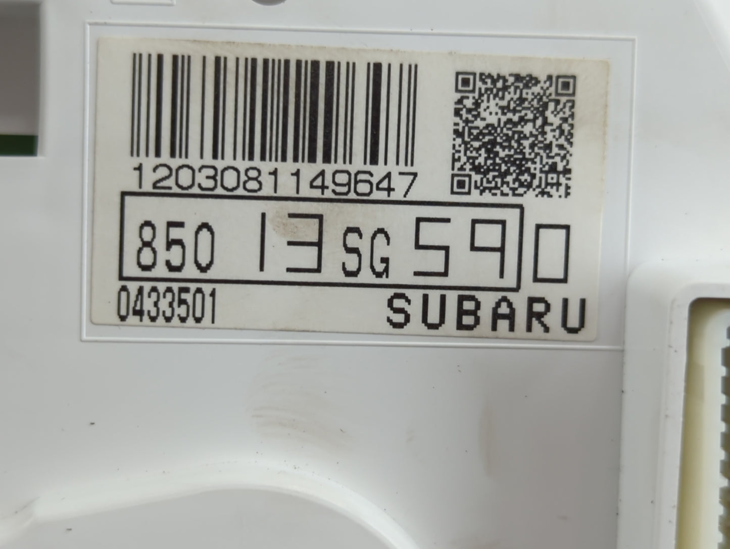 2017 Subaru Forester Instrument Cluster Speedometer Gauges P/N:85013SG590 Fits OEM Used Auto Parts - Oemusedautoparts1.com