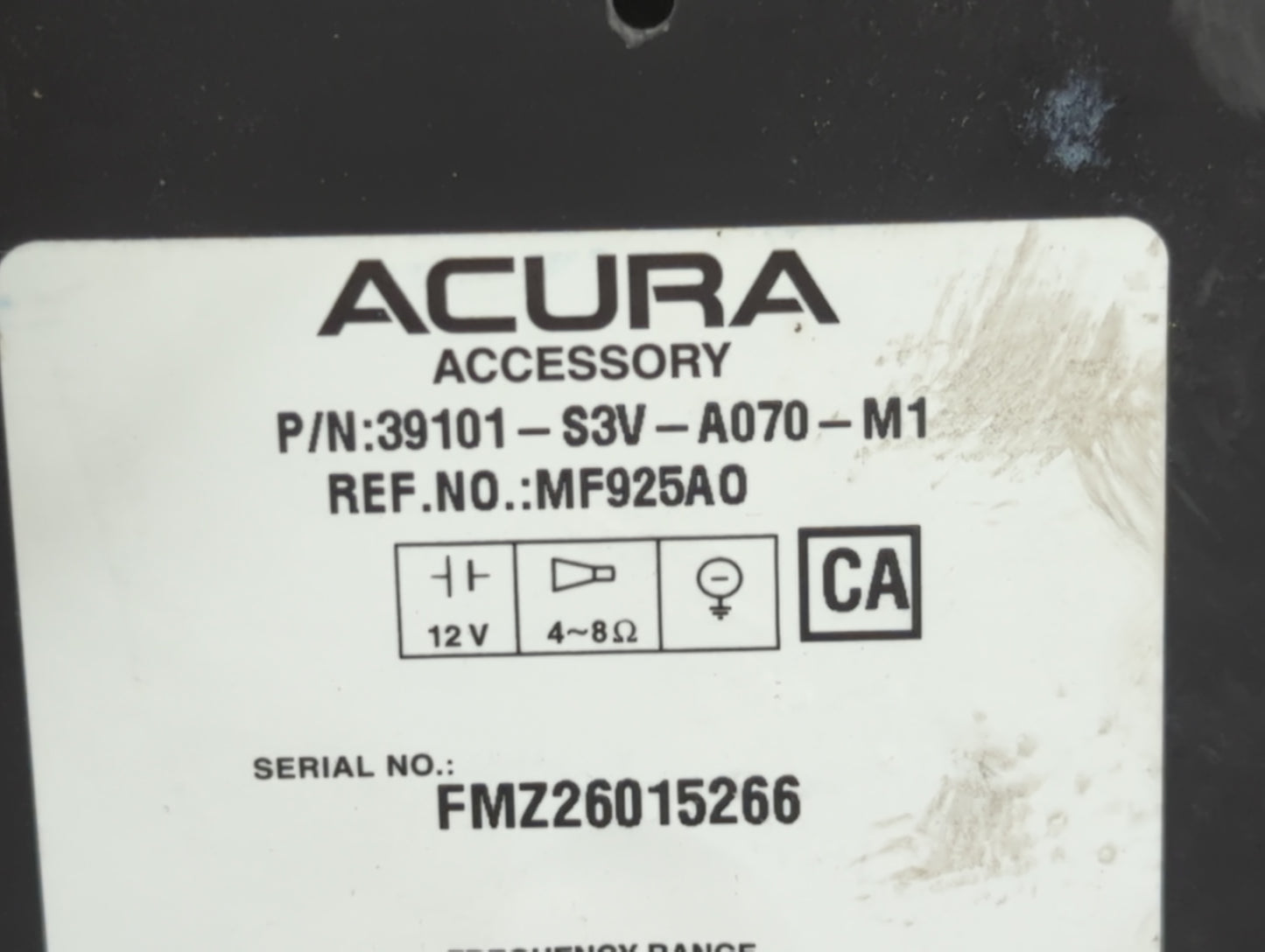 2005-2006 Acura Mdx Radio AM FM Cd Player Receiver Replacement P/N:39101-S3V-A070-M1 39100-S3V-A350 Fits Fits 2005 2006 OEM Used Auto Parts - Oemusedautoparts1.com