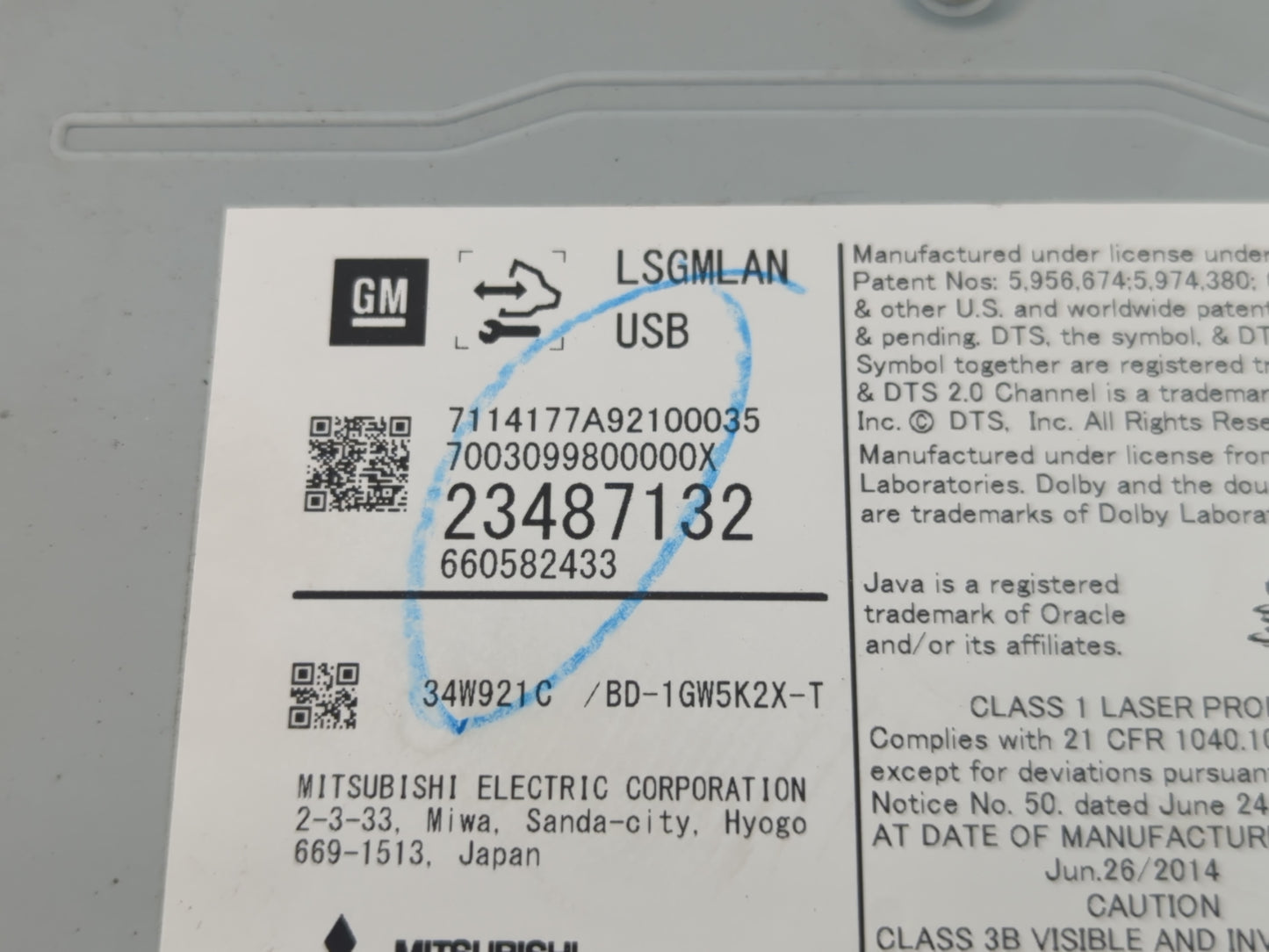 2015-2020 Chevrolet Tahoe Radio AM FM Cd Player Receiver Replacement Fits Fits 2015 2016 2017 2018 2019 2020 OEM Used Auto Parts - Oemusedautoparts1.com