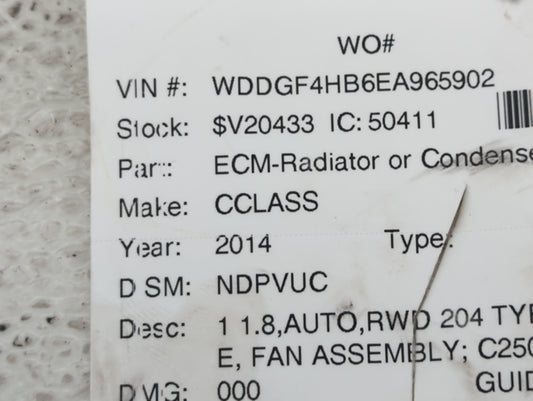 2012-2014 Mercedes-benz C250 Spare Donut Tire Wheel Rim Oem