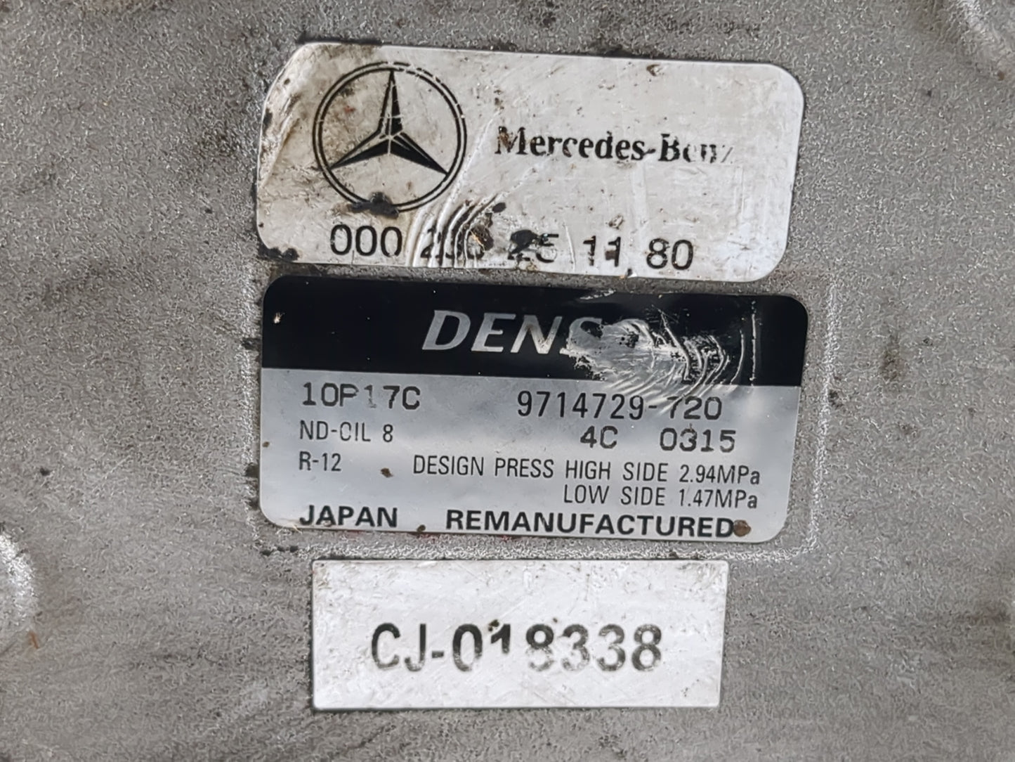 1989 Mercedes-benz 420sel Air Conditioning A/c Ac Compressor Oem