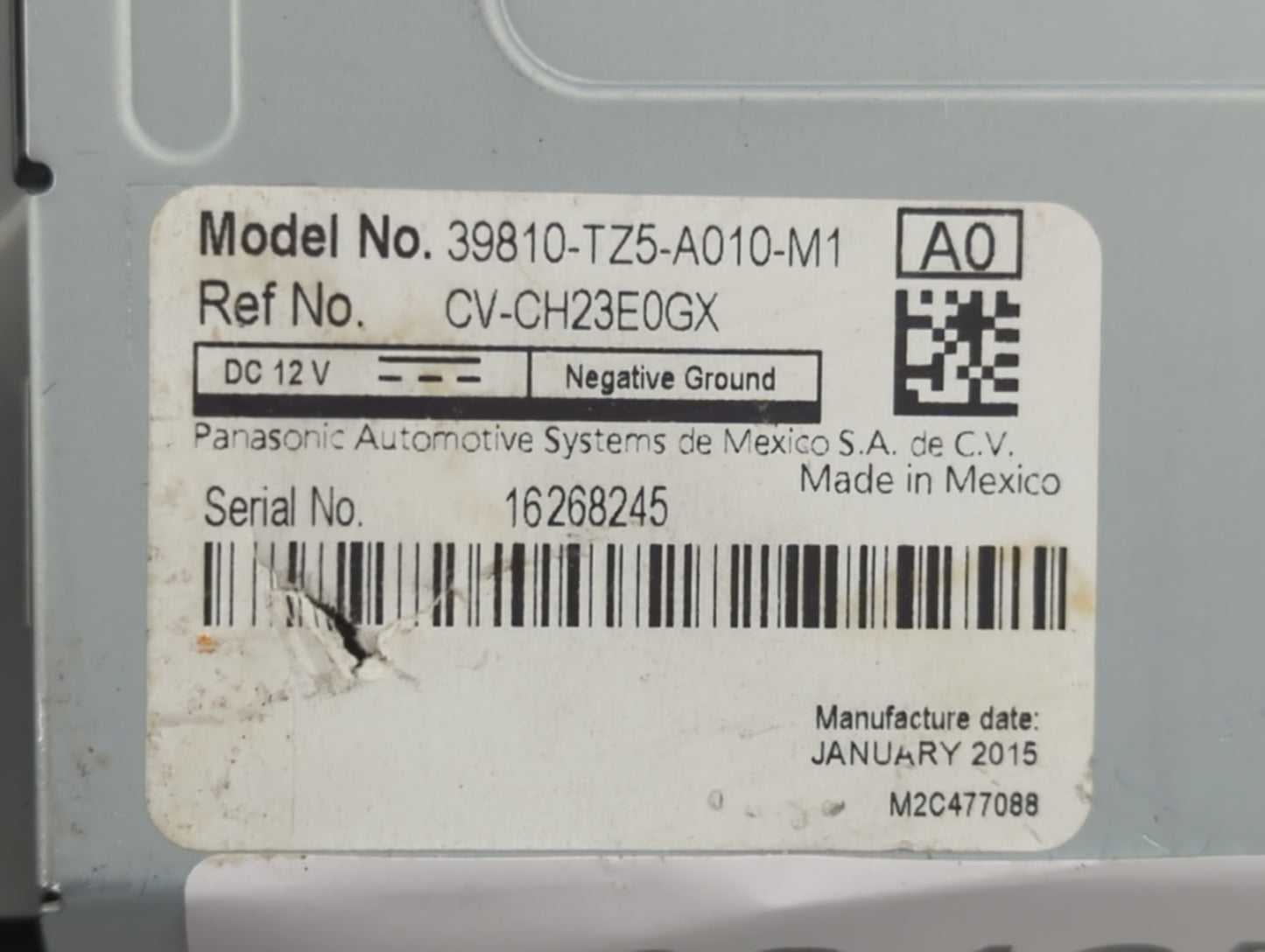 2014-2020 Acura Mdx Information Display Screen