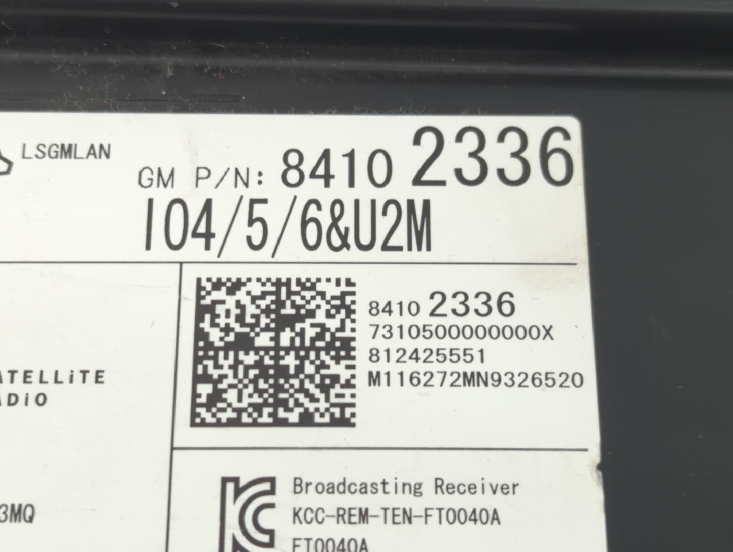 2017-2018 Gmc Sierra 1500 Radio AM FM Cd Player Receiver Replacement P/N:84102336 Fits Fits 2017 2018 OEM Used Auto Parts - Oemusedautoparts1.com