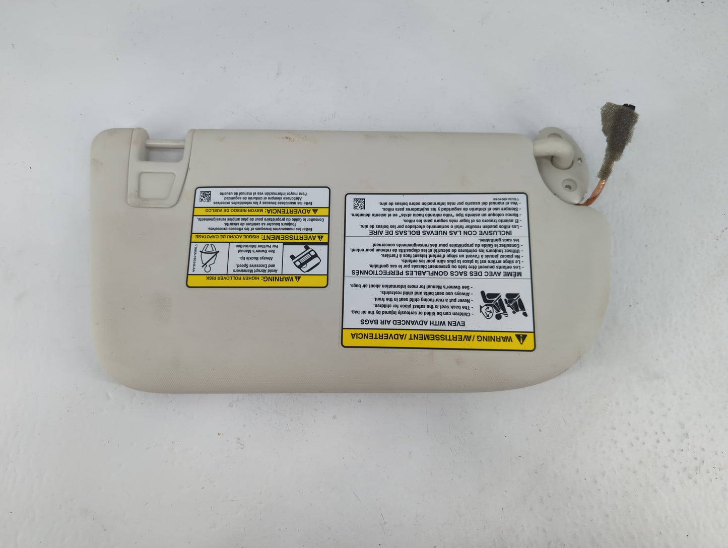 2013-2019 Ford Escape Sun Visor Shade Replacement Driver Left Mirror Fits Fits 2013 2014 2015 2016 2017 2018 2019 OEM Used Auto Parts - Oemusedautoparts1.com