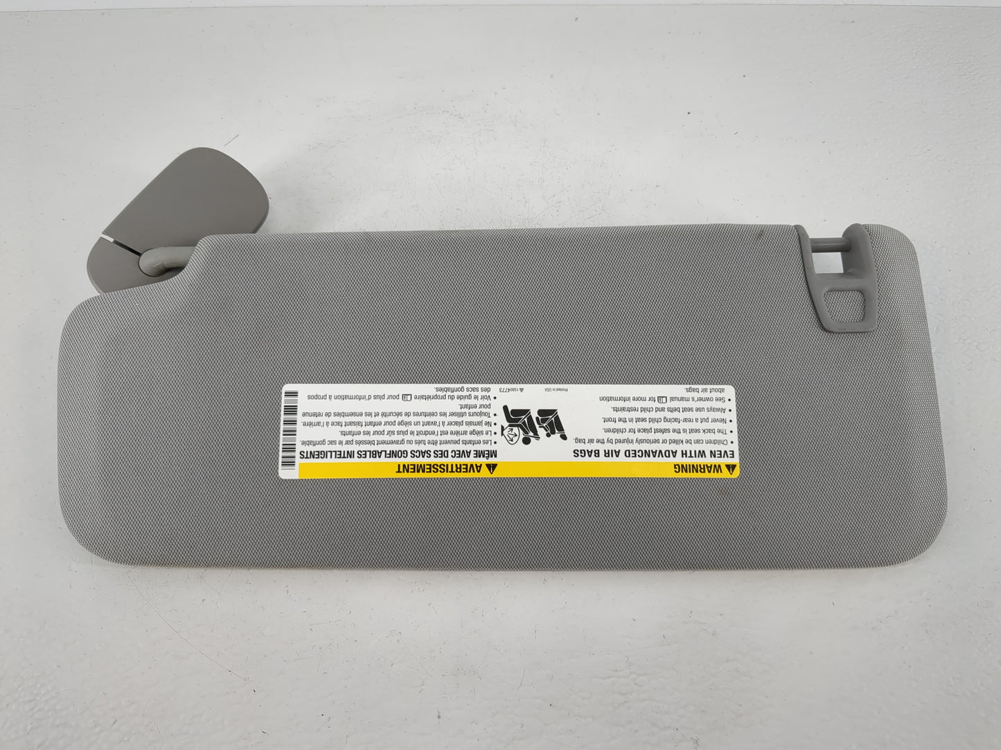 2014-2019 Chevrolet Silverado 1500 Sun Visor Shade Replacement Passenger Right Mirror Fits Fits 2014 2015 2016 2017 2018 2019 OEM Used Auto Parts