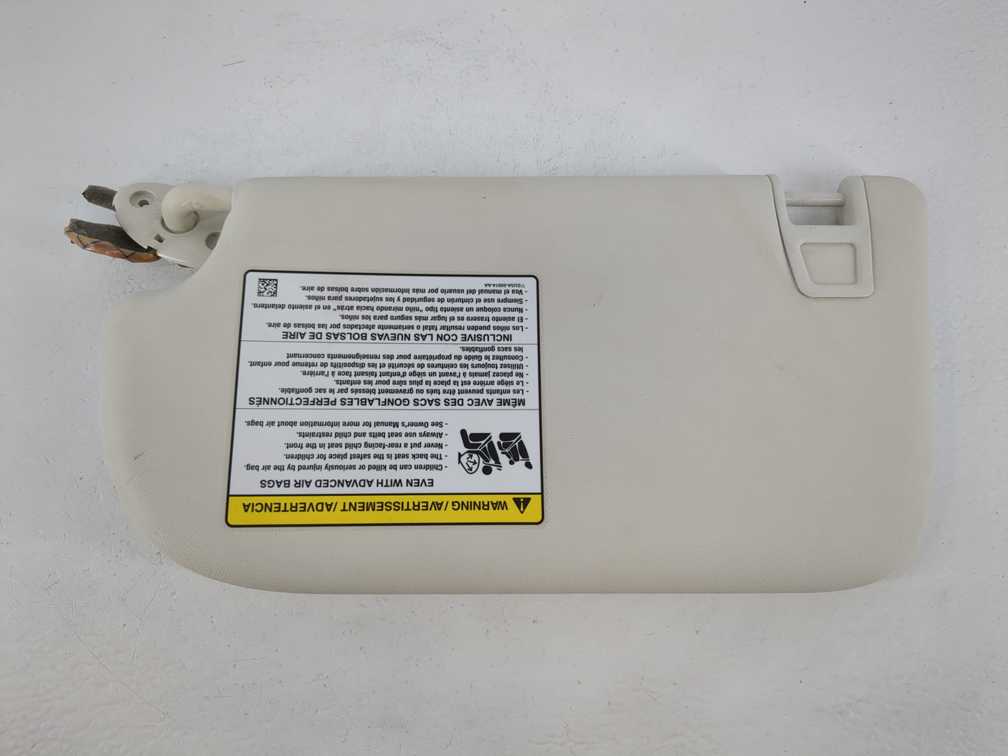 2013-2019 Ford Escape Sun Visor Shade Replacement Passenger Right Mirror Fits Fits 2013 2014 2015 2016 2017 2018 2019 OEM Used Auto Parts