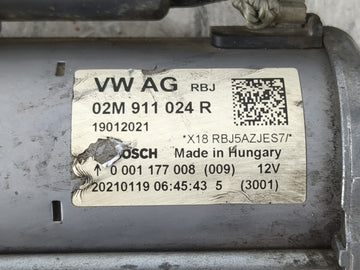 2014-2020 Volkswagen Passat Car Starter Motor Solenoid OEM P/N:02M 911 024 R Fits OEM Used Auto Parts