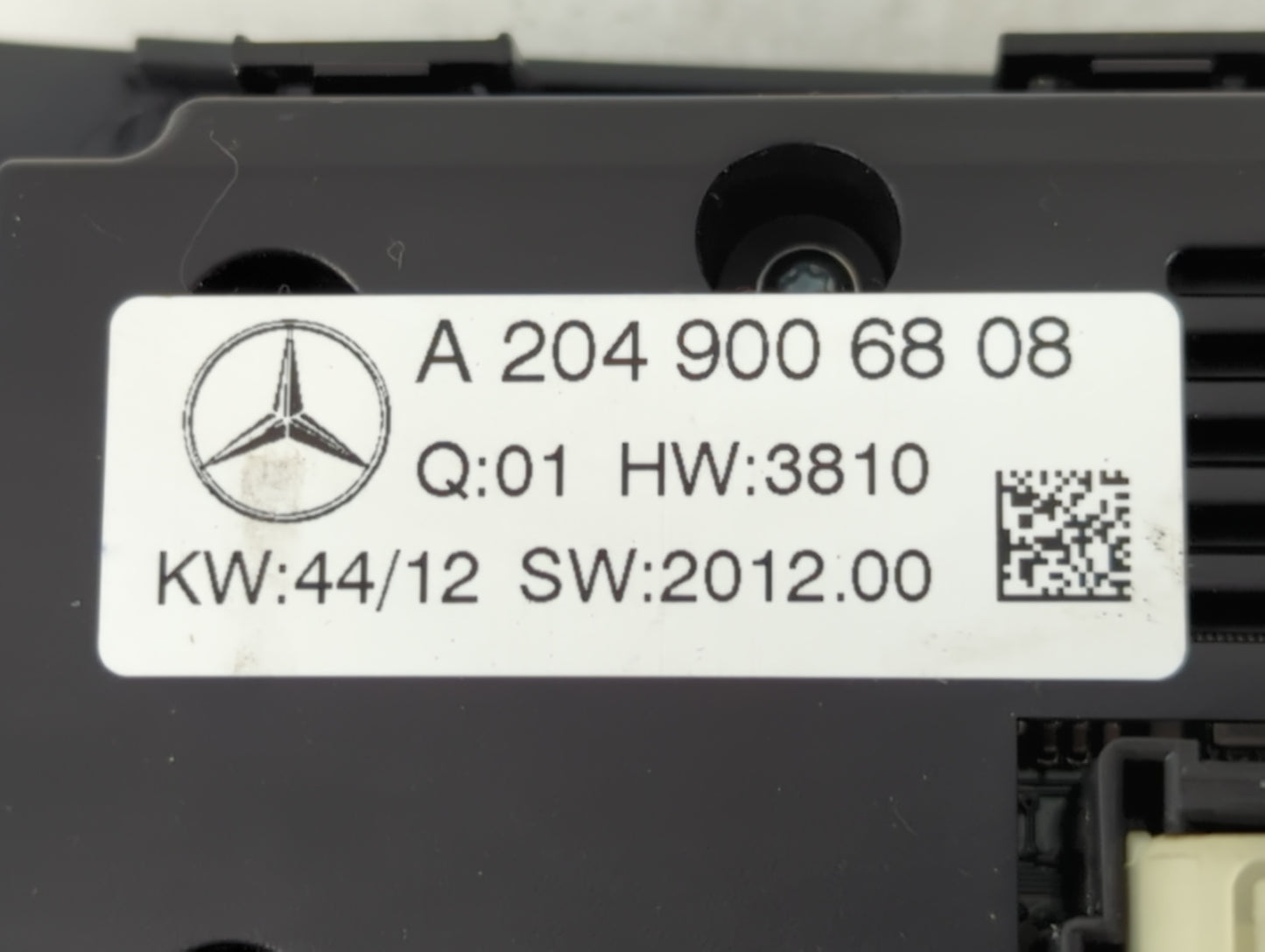 2020 Mercedes-Benz C250 Climate Control Module Temperature AC/Heater Replacement P/N:A 204 900 68 08 Fits Fits 2021 OEM Used Auto Parts