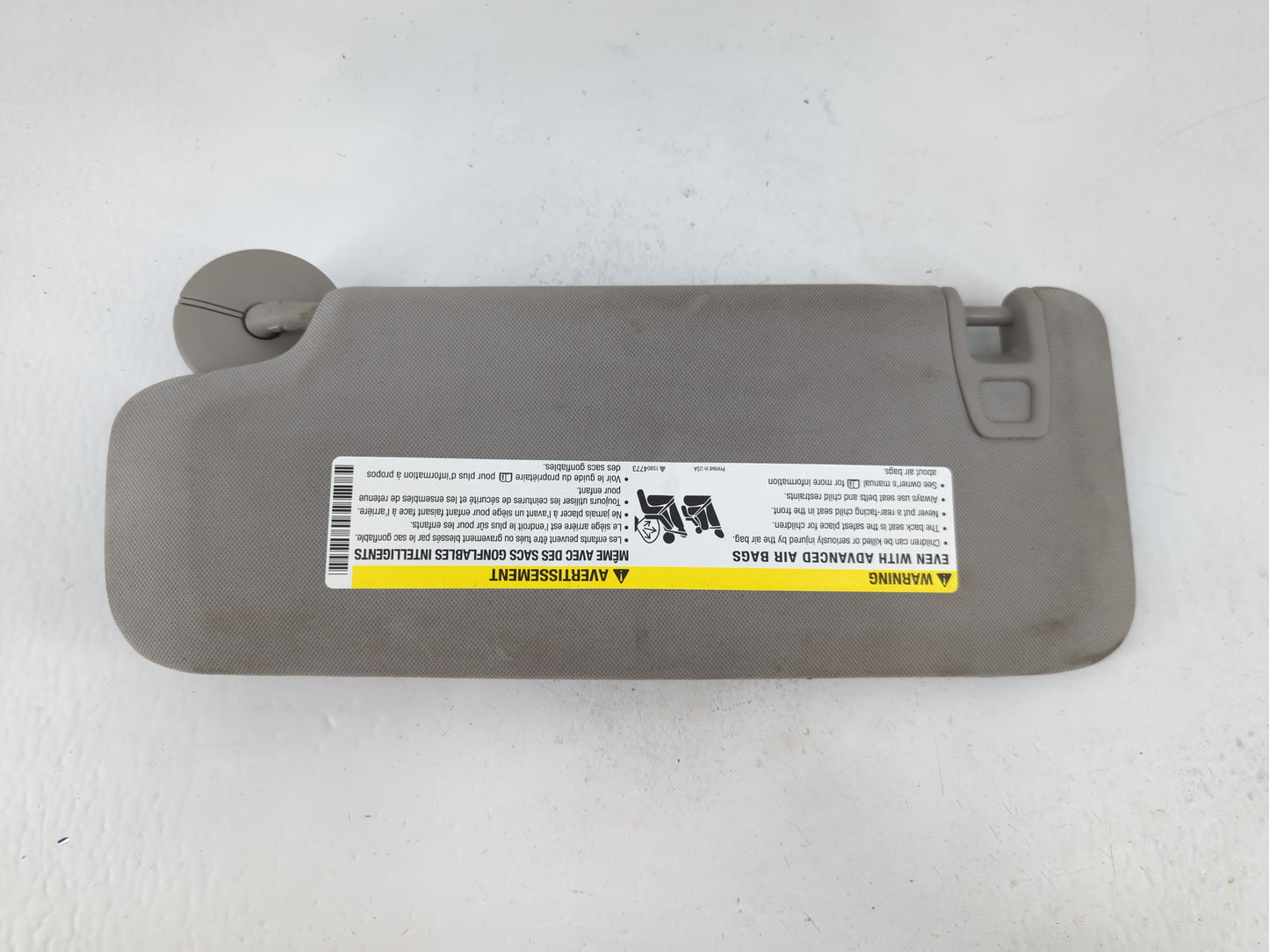 2004-2012 Chevrolet Malibu Sun Visor Shade Replacement Passenger Right Mirror Fits Fits 2004 2005 2008 2009 2010 2011 2012 OEM Used Auto Parts