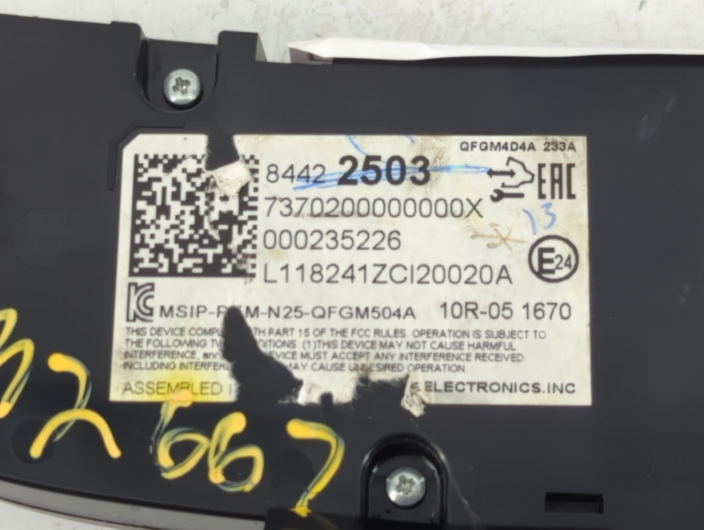 2019-2021 Chevrolet Equinox Climate Control Module Temperature AC/Heater Replacement P/N:84422503 Fits Fits 2019 2020 2021 OEM Used Auto Parts