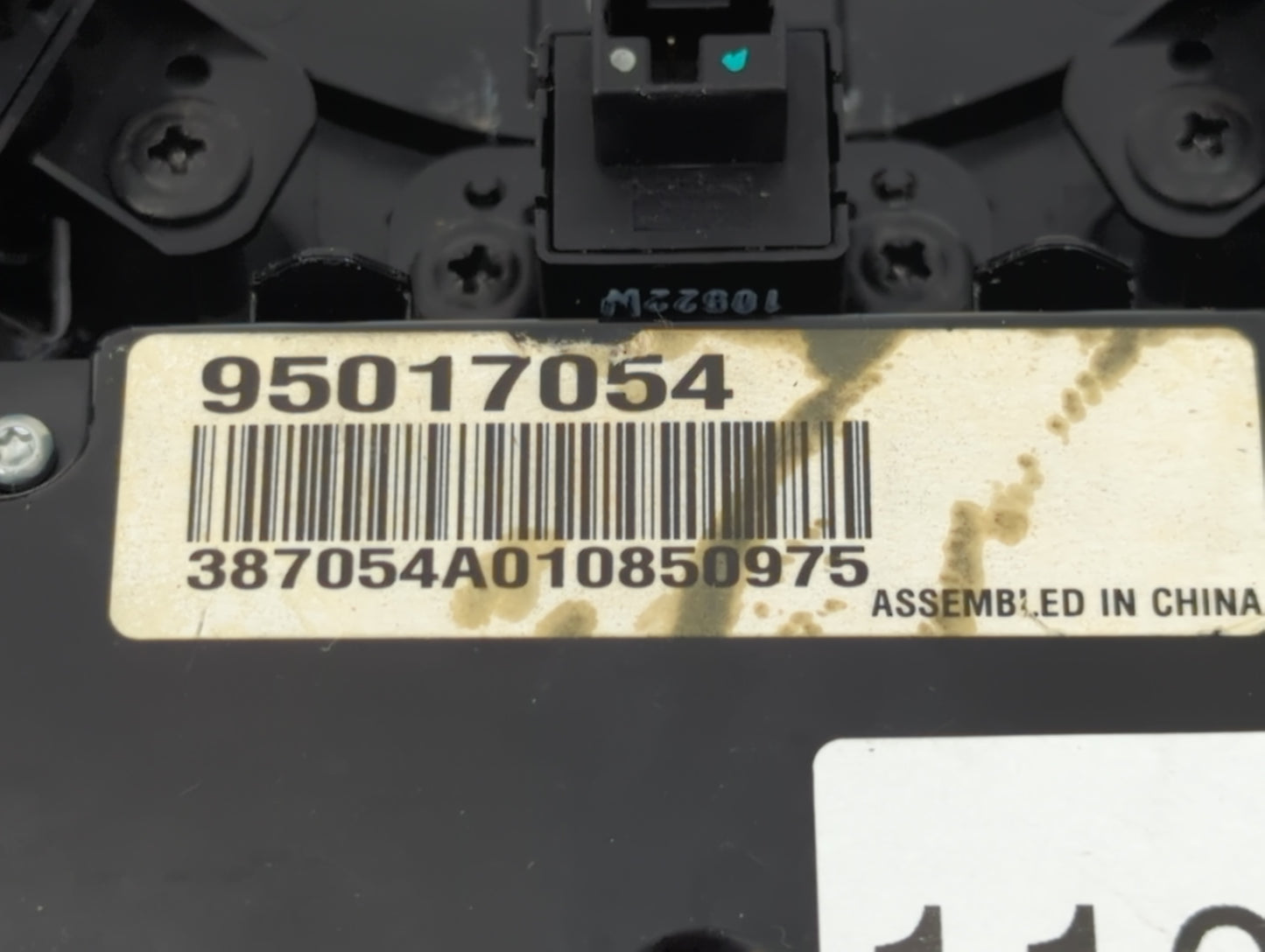 2012-2016 Chevrolet Cruze Climate Control Module Temperature AC/Heater Replacement P/N:95017054 Fits Fits 2012 2013 2014 2015 2016 OEM Used Auto Parts - Oemusedautoparts1.com