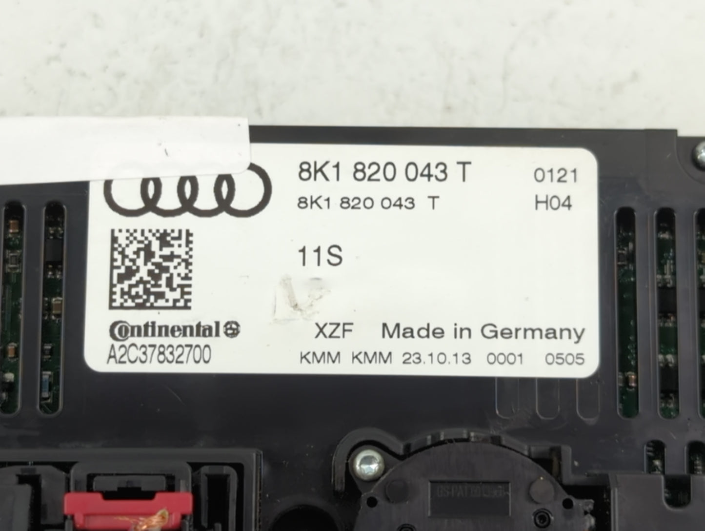 2011-2013 Hyundai Elantra Climate Control Module Temperature AC/Heater Replacement P/N:8K1 820 043 T Fits Fits 2011 2012 2013 OEM Used Auto Parts - Oemusedautoparts1.com