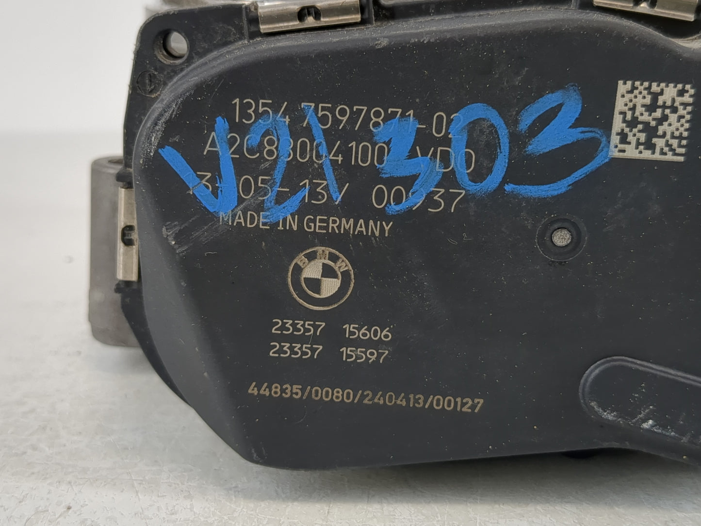 2010-2017 Bmw 535i Throttle Body P/N:1354 7597871-02 Fits Fits 2010 2011 2012 2013 2014 2015 2016 2017 2018 2019 2020 OEM Used Auto Parts - Oemusedautoparts1.com