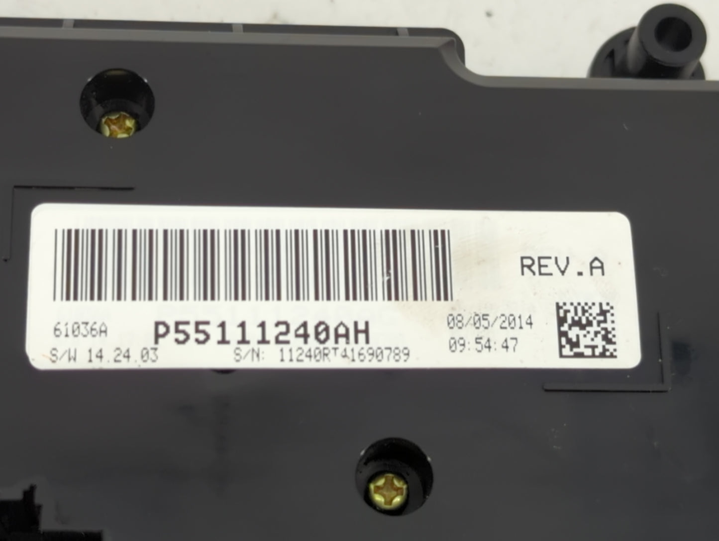 2015 Dodge Caravan Climate Control Module Temperature AC/Heater Replacement P/N:P55111240AH Fits OEM Used Auto Parts