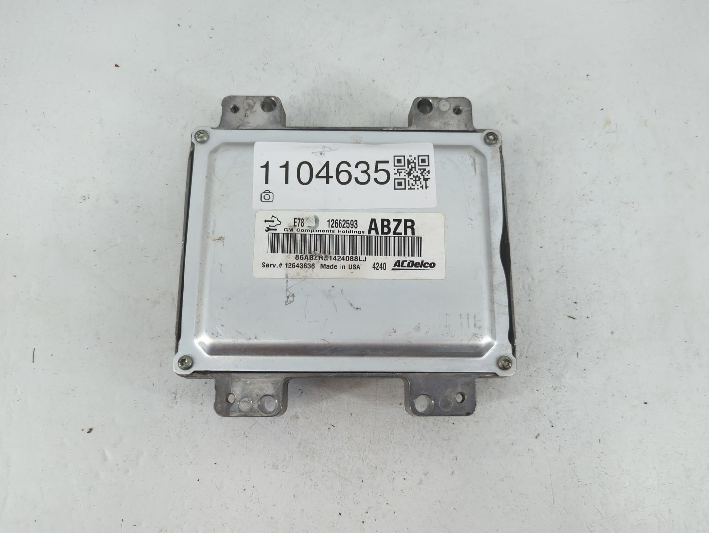 2012-2016 Chevrolet Sonic PCM Engine Control Computer ECU ECM PCU OEM P/N:12662593 Fits Fits 2011 2012 2013 2014 2015 2016 OEM Used Auto Parts