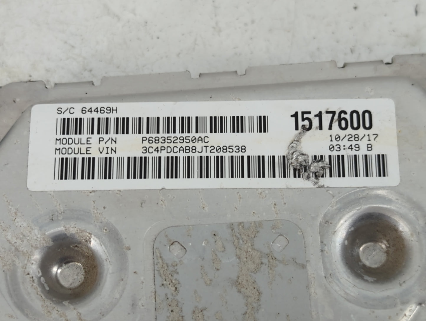 2016-2020 Dodge Journey PCM Engine Control Computer ECU ECM PCU OEM P/N:P68259127AB Fits Fits 2016 2017 2018 2019 2020 OEM Used Auto Parts