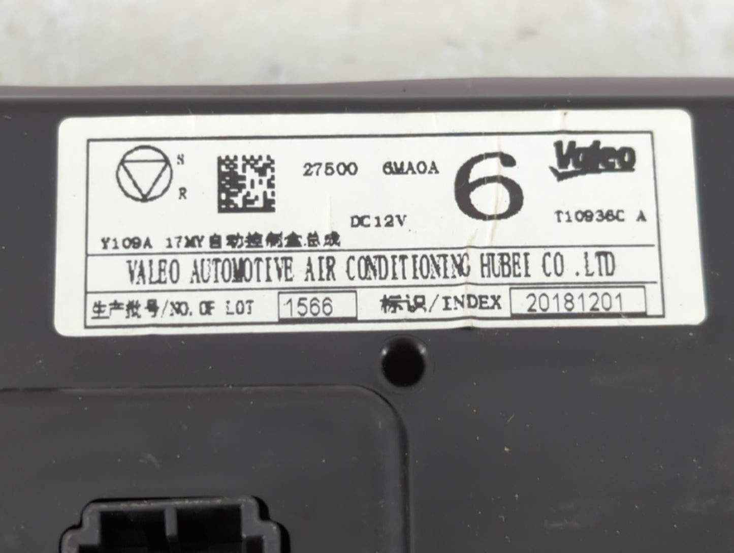 2017-2020 Nissan Rogue Climate Control Module Temperature AC/Heater Replacement P/N:27500 6MA0A Fits Fits 2017 2018 2019 2020 OEM Used Auto Parts