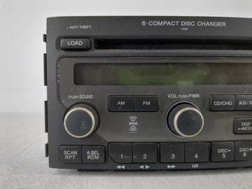 2006-2008 Honda Pilot Radio AM FM Cd Player Receiver Replacement P/N:39100-S9V-A500 Fits Fits 2006 2007 2008 OEM Used Auto Parts