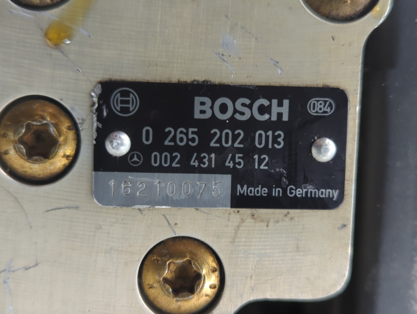 1987 Mercedes-Benz 420sel ABS Pump Control Module Replacement P/N:0 265 200 026 Fits Fits 1994 1995 1996 1997 OEM Used Auto