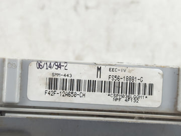 1994 Ford Probe PCM Engine Control Computer ECU ECM PCU OEM P/N:F42F-12A650-CH FS56-18881-G Fits OEM Used Auto Parts