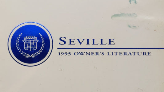 1995 Cadillac Seville Owners Manual Book Guide OEM Used Auto Parts