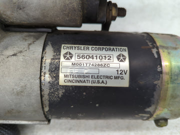 1994-1998 Jeep Grand Cherokee Car Starter Motor Solenoid OEM P/N:56041012 Fits Fits 1994 1995 1996 1997 1998 OEM Used Auto Parts