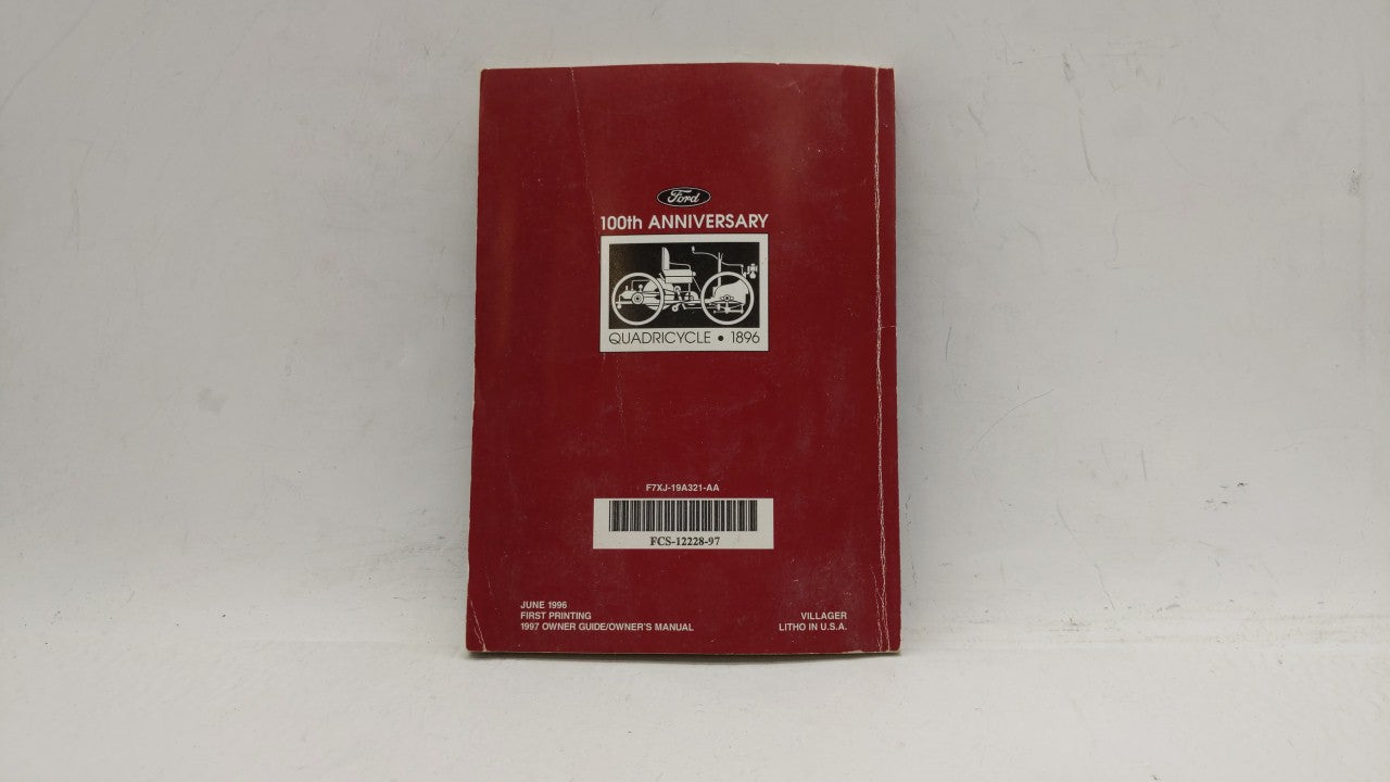 1997 Mercury Villager Owners Manual Book Guide OEM Used Auto Parts - Oemusedautoparts1.com