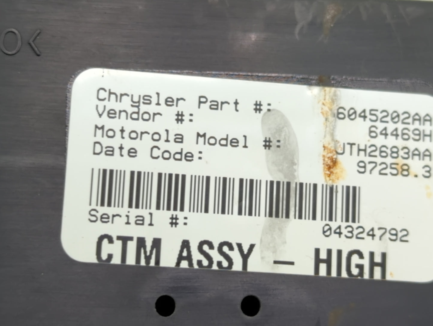 1998-1999 Dodge Ram 1500 Body Control Module Bcm Inner Cabin Fuse Box - Oemusedautoparts1.com